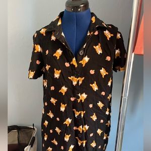 Hot Topic Corgi button up Dress!